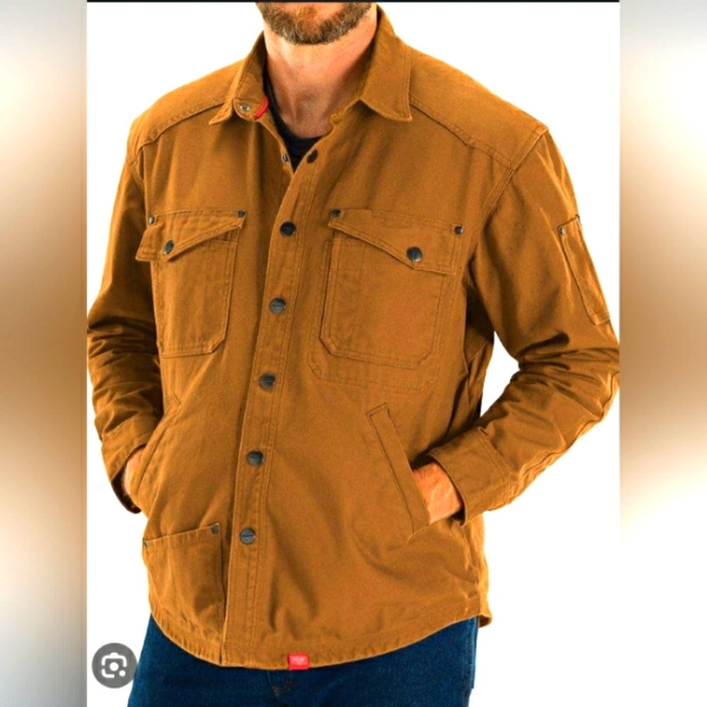 Red Kap Mimix work shirt/jacket. Medium. British khaki color.